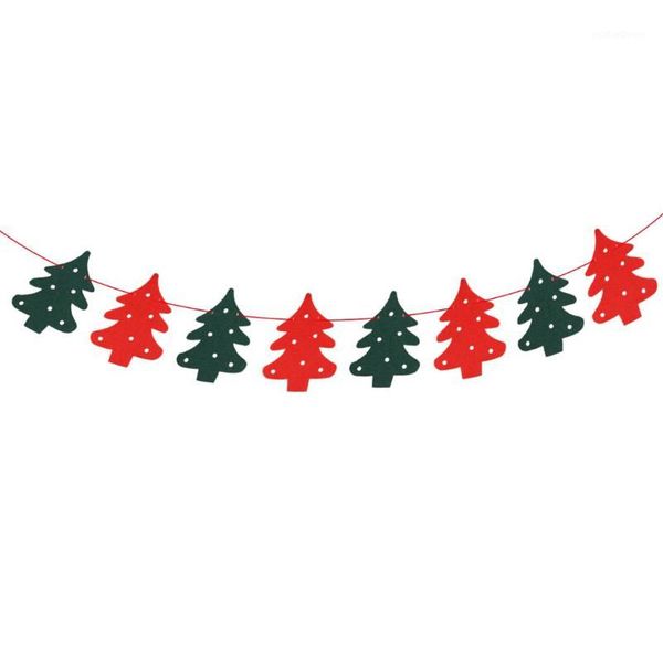 christmas decorations 2.5 meters banners tree shape bunting garland hanging decoration xmas ornaments pendants1